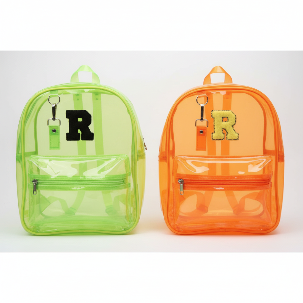 Customized Initial Cartoon Bagpack for Boys and Girls