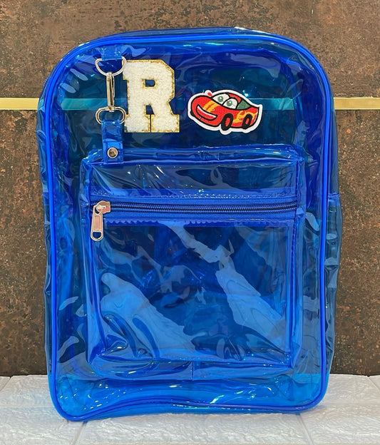 Customized Jelly Backpack with Initial Cartoon for Boys and Girls
