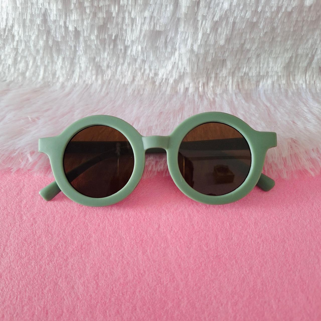 Customized name round shape polarized sunglasses for Kids - Girls & Boys