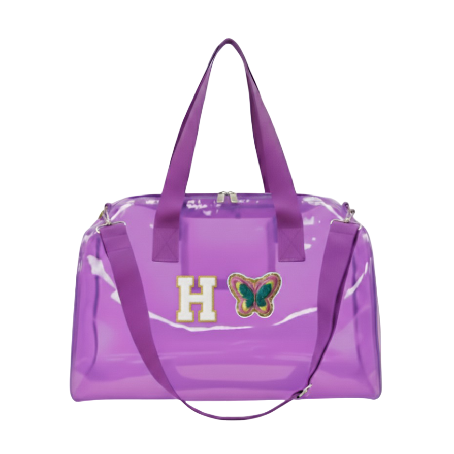 Customized Initial Cartoon Jelly Duffle Bag for Boys and Girls