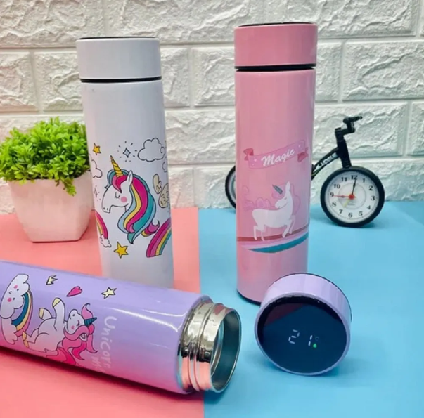 Unicorn Temperature Water Bottle for Girls