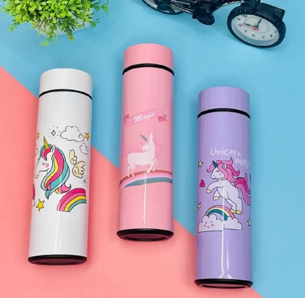 Unicorn Temperature Water Bottle for Girls