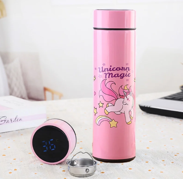 Unicorn Temperature Water Bottle for Girls