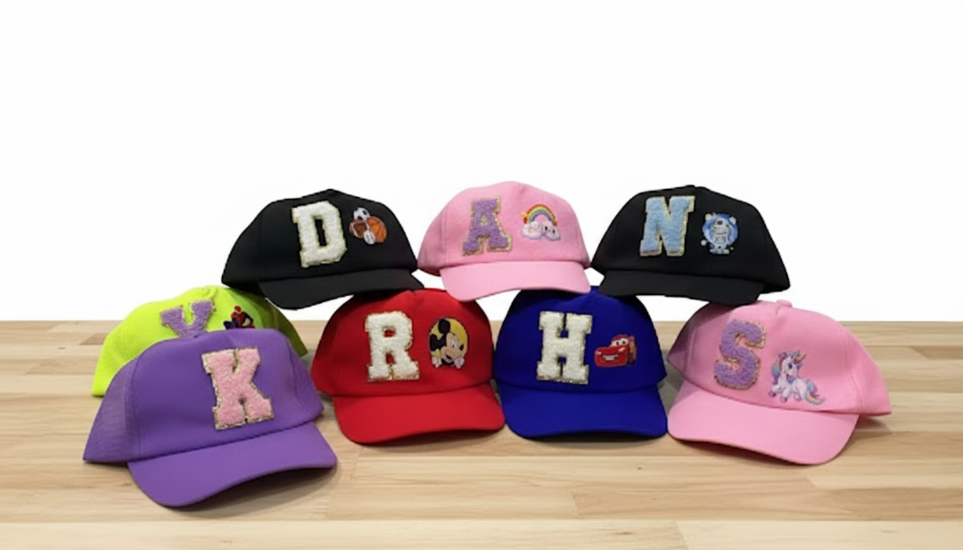 Personalized Cap for Kids with Initial and cartoon - Return gifts