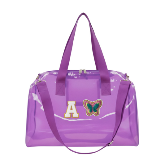 Customized Initial Cartoon Jelly Duffle Bag for Boys and Girls