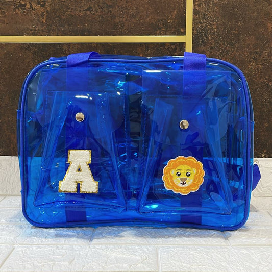 Customized Jelly Duffle Bag Double Pocket