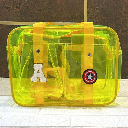 Customized Jelly Duffle Bag Double Pocket