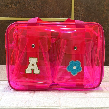 Customized Jelly Duffle Bag Double Pocket