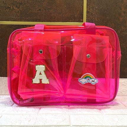 Customized Jelly Duffle Bag Double Pocket