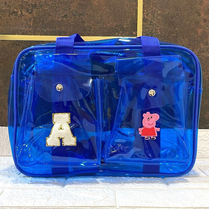 Customized Jelly Duffle Bag Double Pocket