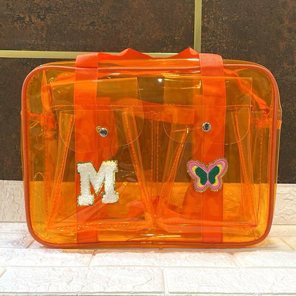 Customized Jelly Duffle Bag Double Pocket