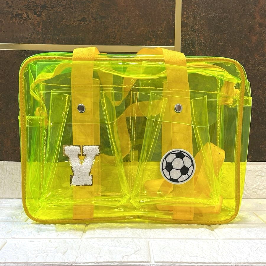 Customized Jelly Duffle Bag Double Pocket