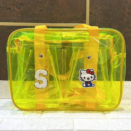 Customized Jelly Duffle Bag Double Pocket