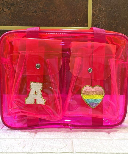 Customized Jelly Duffle Bag Double Pocket