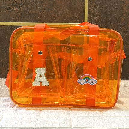 Customized Jelly Duffle Bag Double Pocket