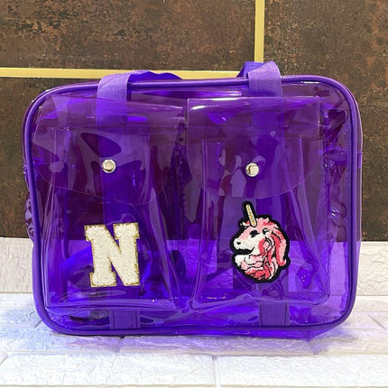 Customized Jelly Duffle Bag Double Pocket