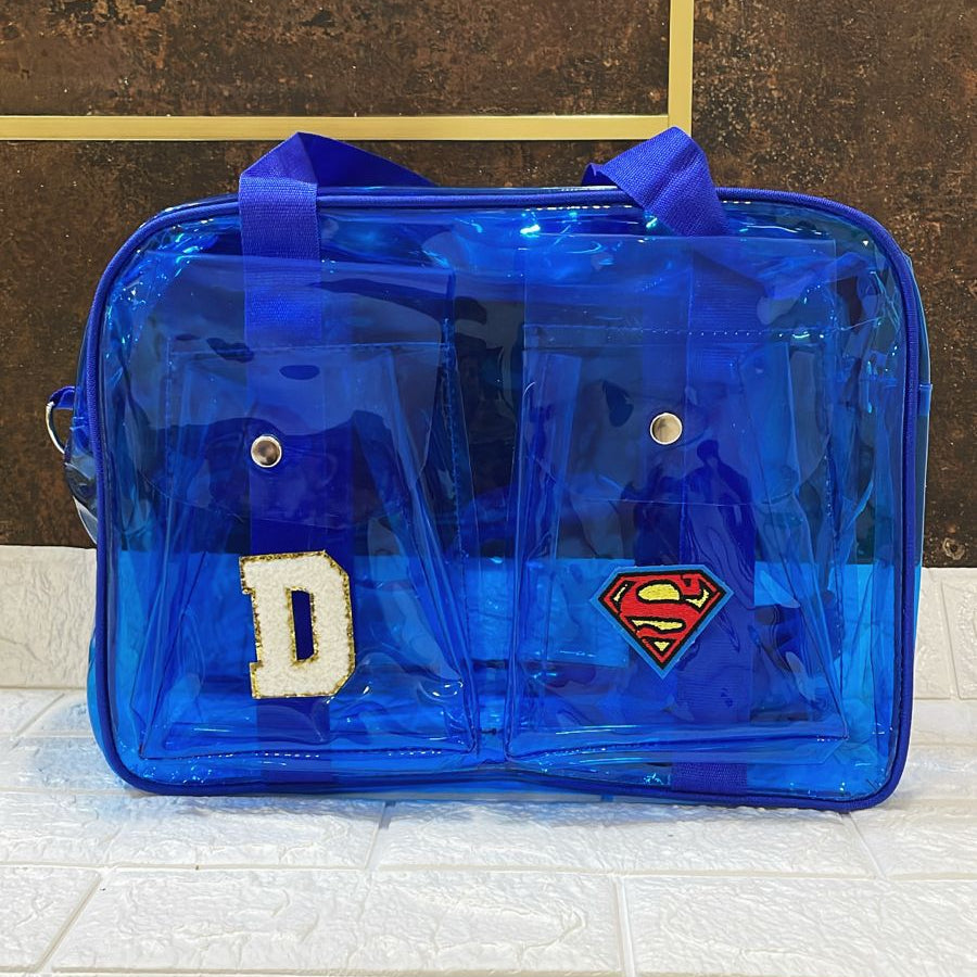 Customized Jelly Duffle Bag Double Pocket