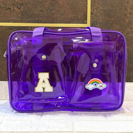 Customized Jelly Duffle Bag Double Pocket