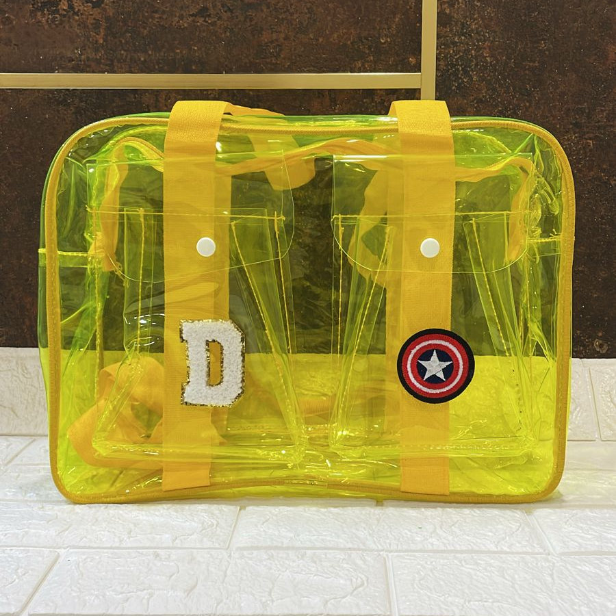 Customized Jelly Duffle Bag Double Pocket