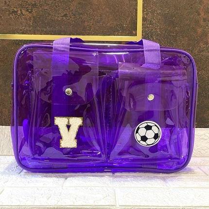 Customized Jelly Duffle Bag Double Pocket