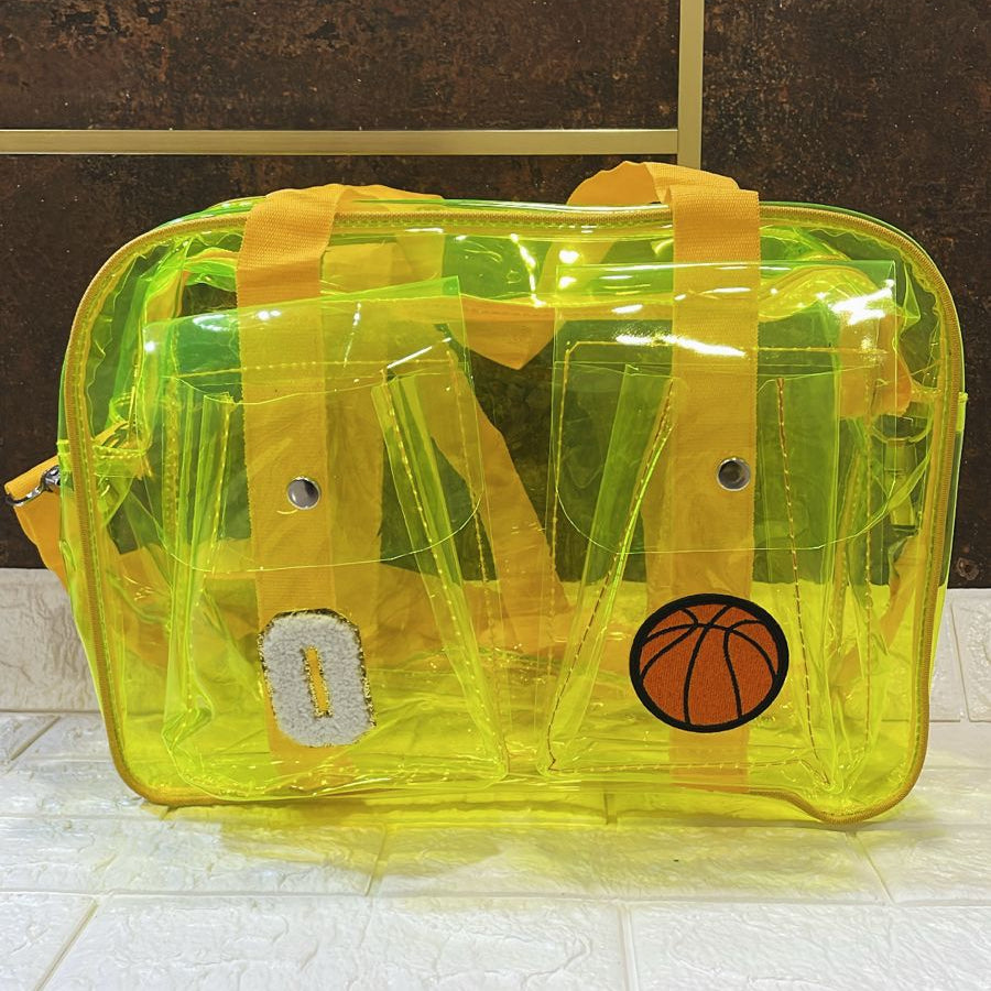 Customized Jelly Duffle Bag Double Pocket