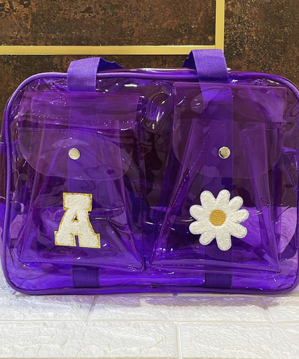 Customized Jelly Duffle Bag Double Pocket