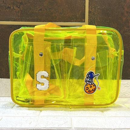 Customized Jelly Duffle Bag Double Pocket