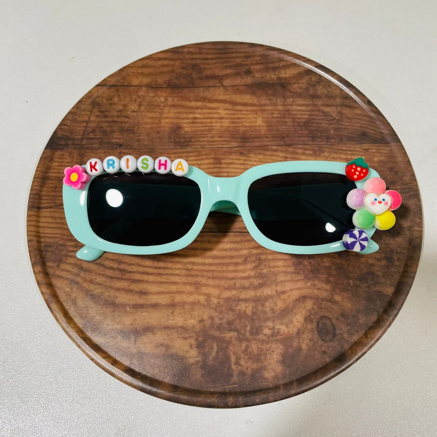 Customized Sunglasses for kids with name and cartoons - rectangle shape