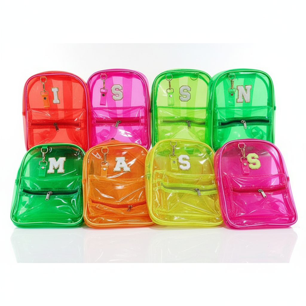 Customized Initial Cartoon Bagpack for Boys and Girls