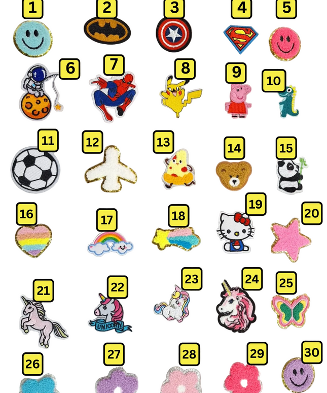 Customized Denim Caps with Initial and Cartoon for Toddlers