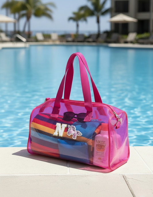 Customized Initial Cartoon Jelly Duffle Bag for Boys and Girls