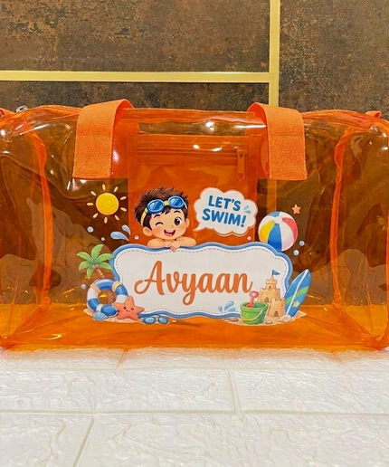 Personalized Jelly Beach Swim Bag for Kids