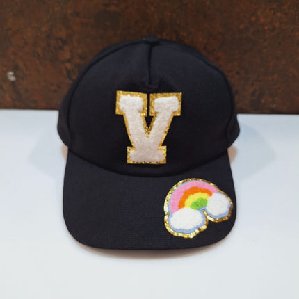 Customized Caps with Initial and Cartoon for Boys and Girls