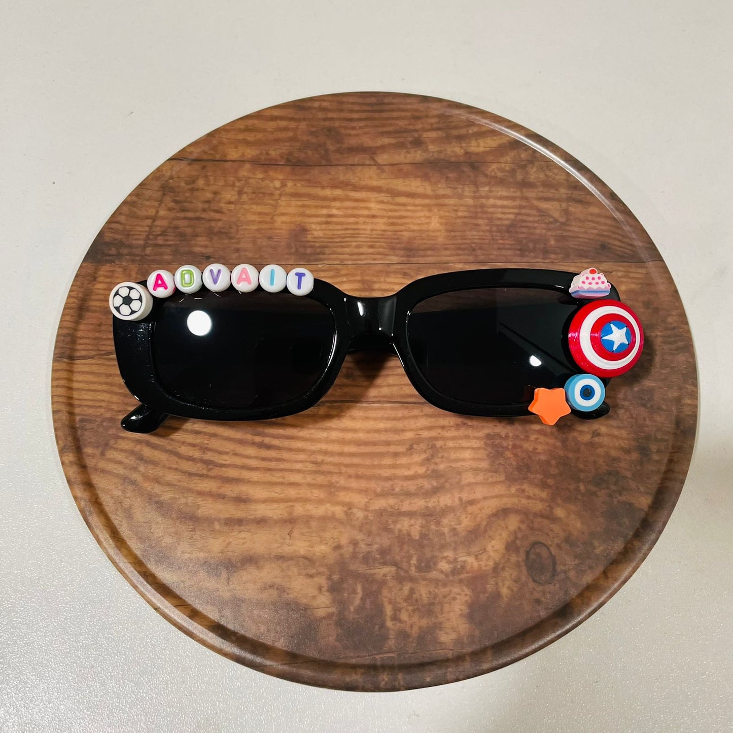 Customized Sunglasses for kids with name and cartoons - rectangle shape