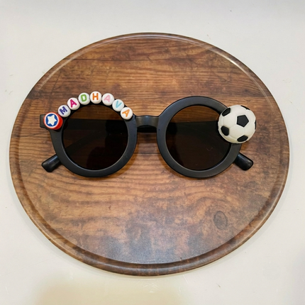 Customized Sunglasses for Kids with name round shape - Girls