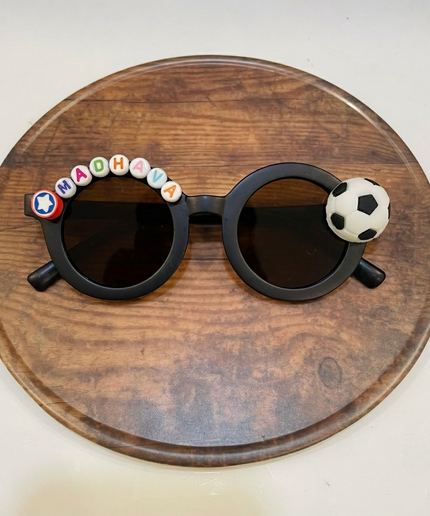 Customized Sunglasses for Kids with name round shape - Boys