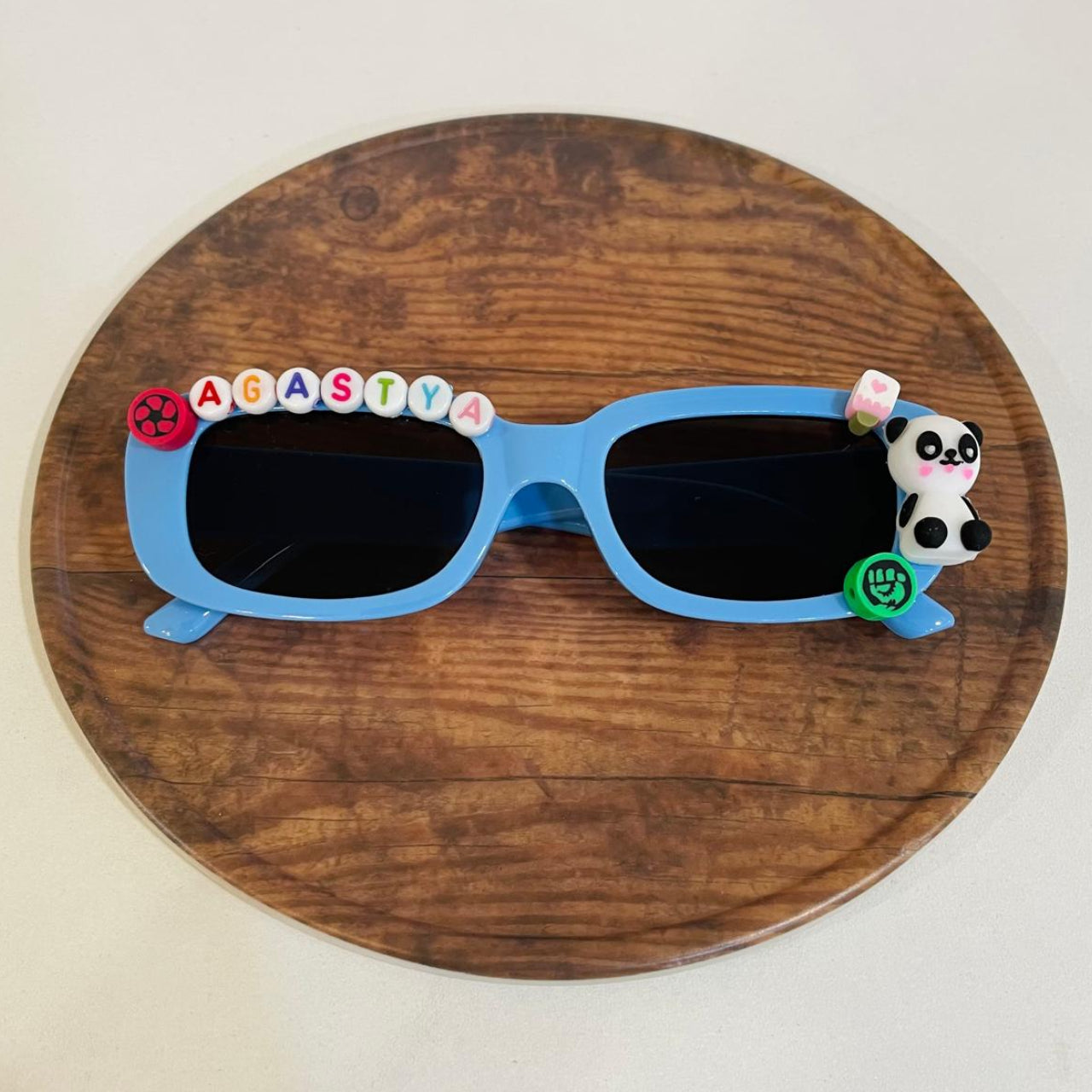 Customized Sunglasses for kids with name and cartoons - rectangle shape