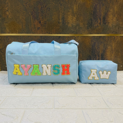 Premium Personalized Foam Duffle Bag with Pouch