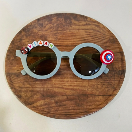 Customized Sunglasses for Kids with name round shape - Girls