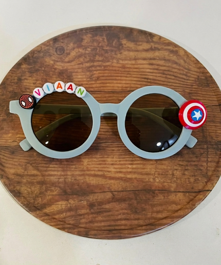 Customized Sunglasses for Kids with name round shape - Girls