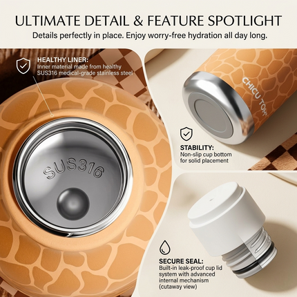 Premium Insulated Animal Bottle, 480ml