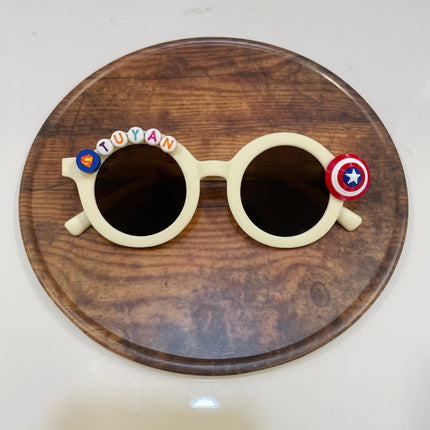 Customized Sunglasses for Kids with name round shape - Boys