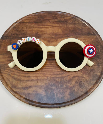 Customized Sunglasses for Kids with name round shape - Boys