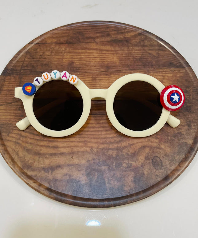 Customized Sunglasses for Kids with name round shape - Boys