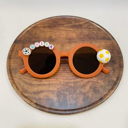Customized Sunglasses for Kids with name round shape - Boys