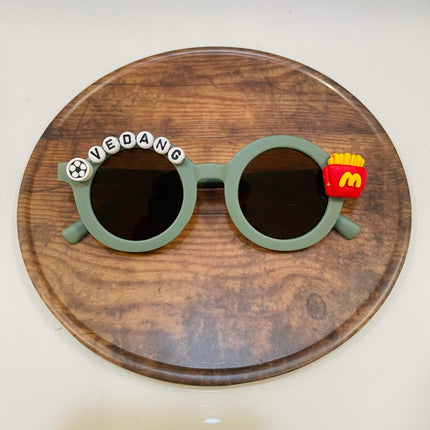Customized Sunglasses for Kids with name round shape - Boys