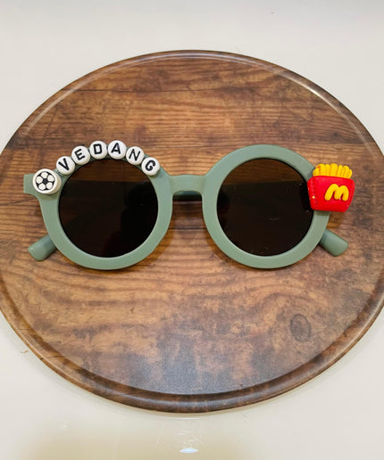 Customized Sunglasses for Kids with name round shape - Boys
