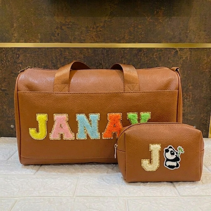 Premium Personalized Foam Duffle Bag with Pouch