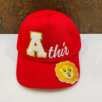 Customized Cap for Kids with Full name with Cartoon - Return gifts
