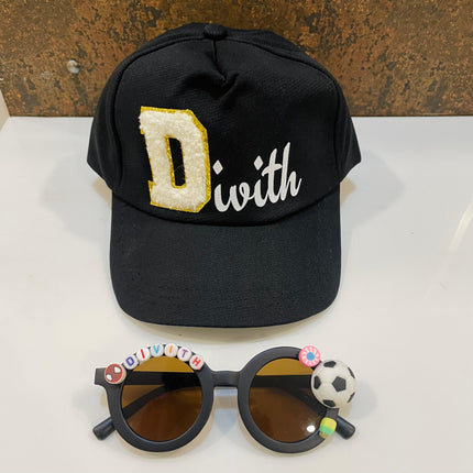 Summer Essentials Combo - Customized Sunglasses + Printed Kids Name Cap